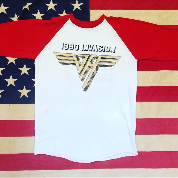 van halen baseball tee